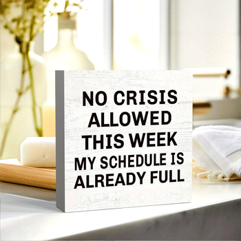 Ένα κομμάτι, τετράγωνο αφρώδες PVC, δεν επιτρέπονται κρίσεις αυτή την εβδομάδα, το πρόγραμμά μου είναι γεμάτο, τραπέζι