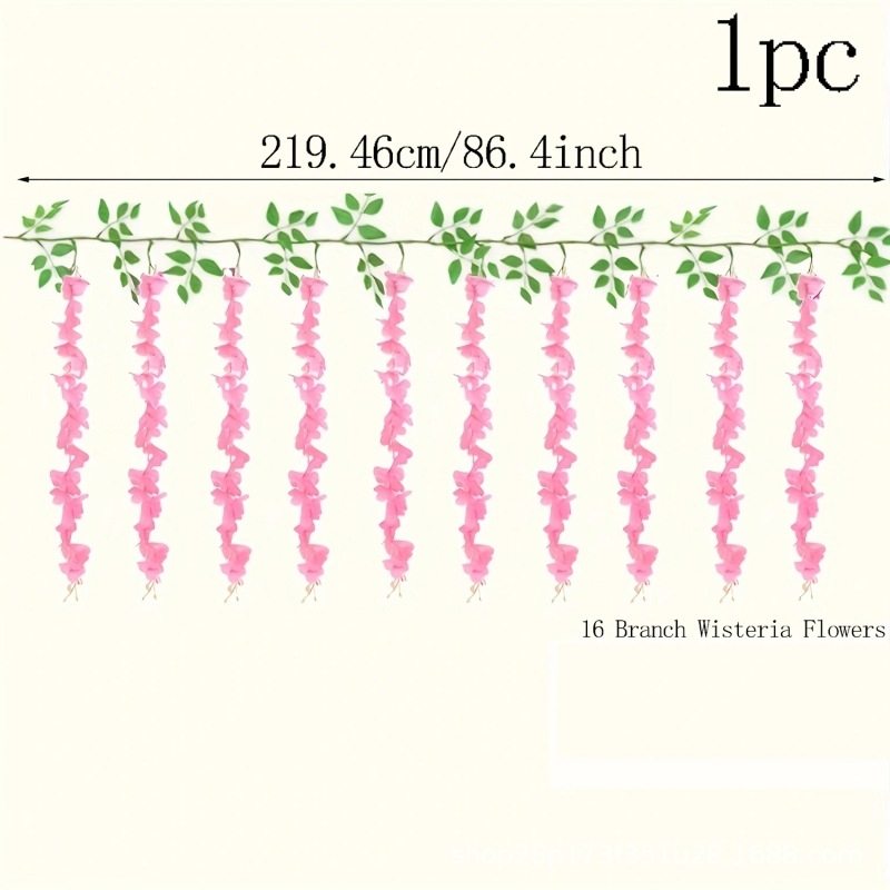 „Amazon“ karšto išpardavimo didmeninė prekyba, imituojanti visterijos gėlių vestuvių dekoracija, netikra gėlė, rotango imitacija, pupelių gėlė, visterijos gėlė