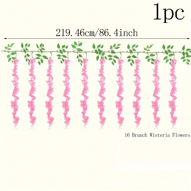 „Amazon“ karšto išpardavimo didmeninė prekyba, imituojanti visterijos gėlių vestuvių dekoracija, netikra gėlė, rotango imitacija, pupelių gėlė, visterijos gėlė