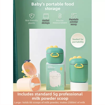 Lapte praf pentru bebeluși cutie portabilă, drăguț, capacitate mare, cutie de orez split, rezervor sigilat multifuncțional