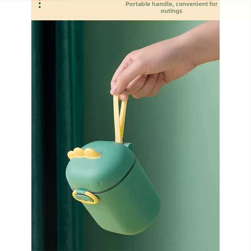 Lapte praf pentru bebeluși cutie portabilă, drăguț, capacitate mare, cutie de orez split, rezervor sigilat multifuncțional