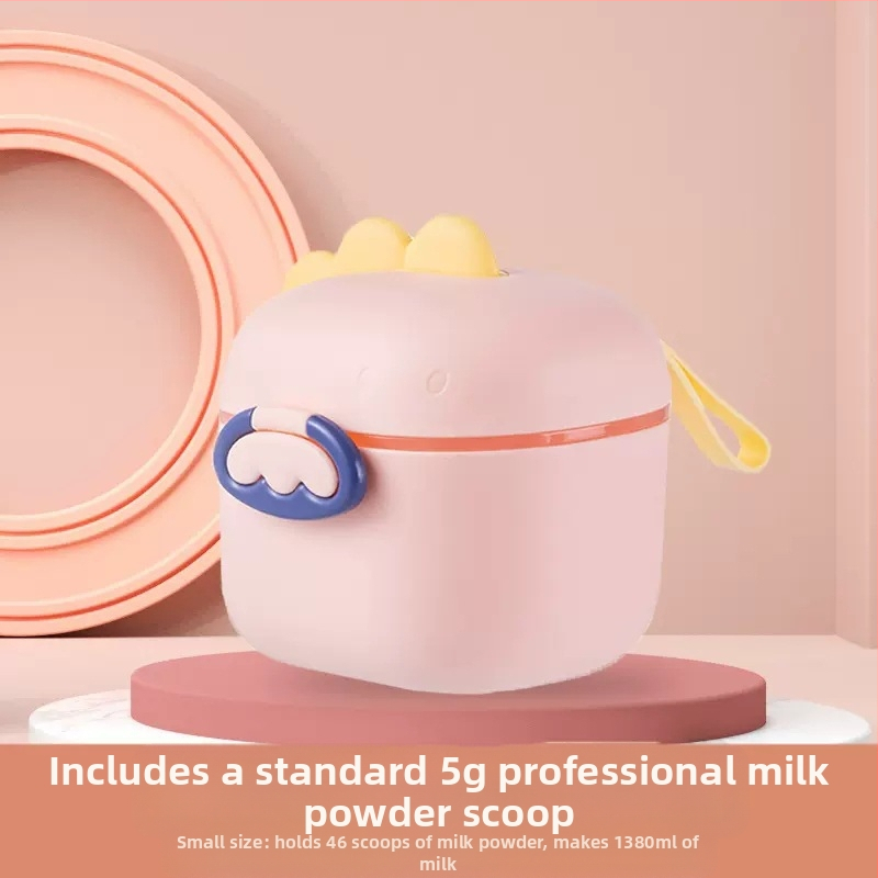 Lapte praf pentru bebeluși cutie portabilă, drăguț, capacitate mare, cutie de orez split, rezervor sigilat multifuncțional