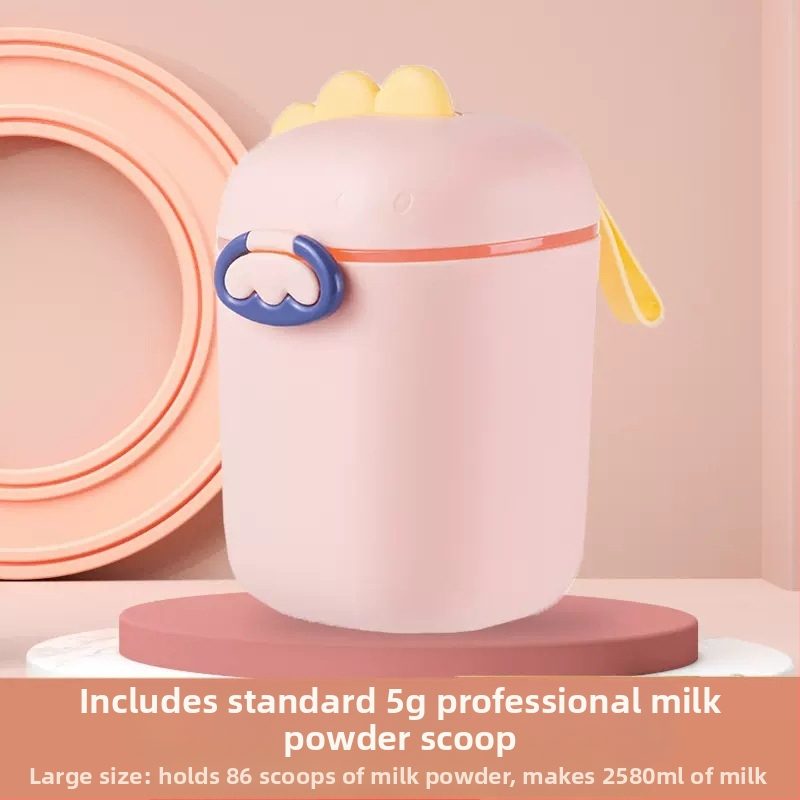 Lapte praf pentru bebeluși cutie portabilă, drăguț, capacitate mare, cutie de orez split, rezervor sigilat multifuncțional