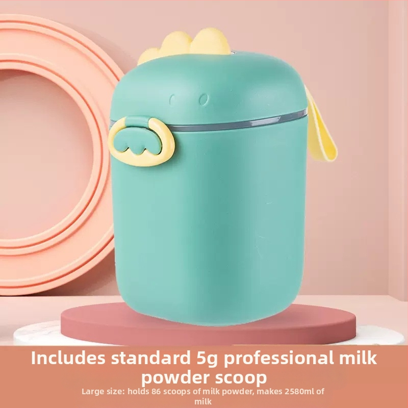 Lapte praf pentru bebeluși cutie portabilă, drăguț, capacitate mare, cutie de orez split, rezervor sigilat multifuncțional