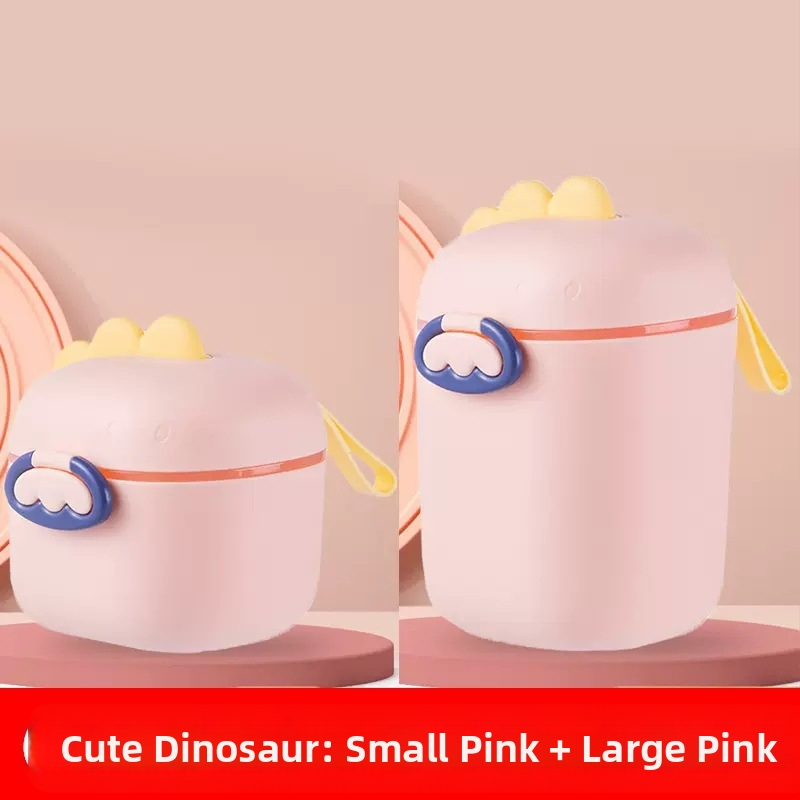 Lapte praf pentru bebeluși cutie portabilă, drăguț, capacitate mare, cutie de orez split, rezervor sigilat multifuncțional