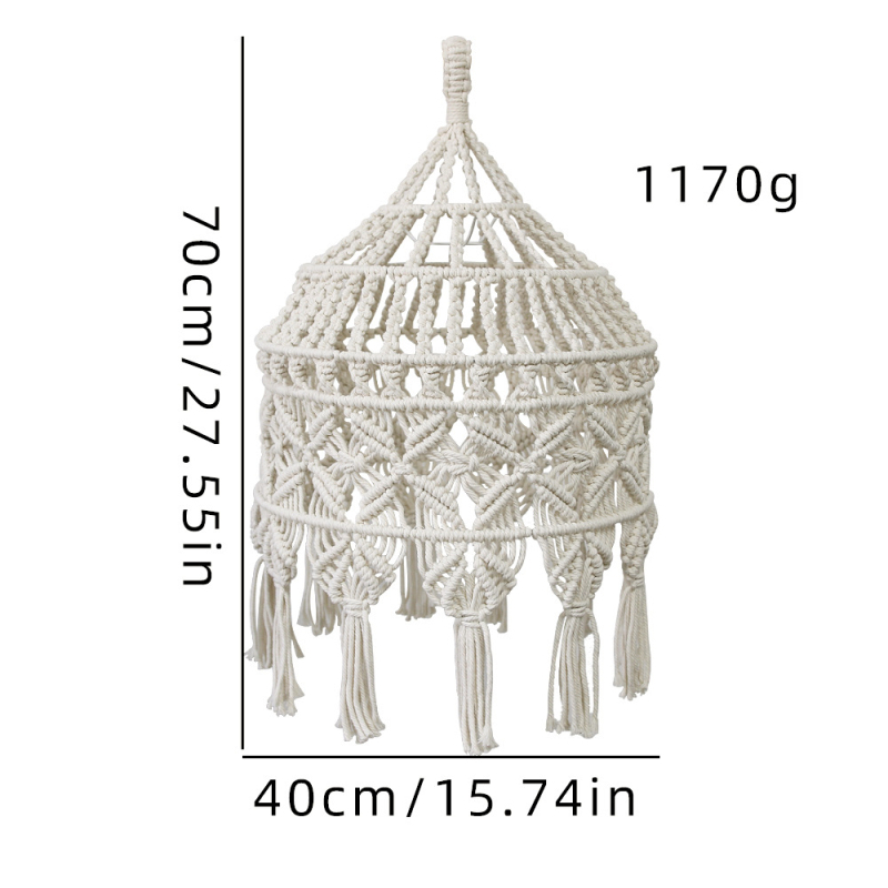 Νέος Βοημικός Φωτισμός Βαμβακερό Σχοινί Χειροποίητο Αμπαζούρ Αρχική Διαμονή Ξενοδοχείο Προσωπικότητα Δημιουργική Διακόσμηση Πολυελαίου