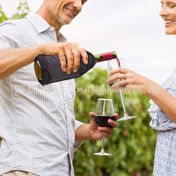 Vasarinio raudonojo vyno ledo maišelio PVC gelio šalto alaus daryklos rinkinys Raudonojo vyno ledo vyno rinkinys Šaldyto vyno šampano ledo maišelių rinkinys