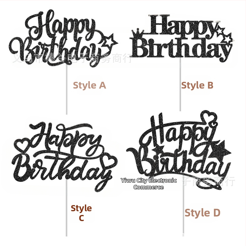 Inserție tort de ziua de naștere Inserție tort superior Litere Decorare tort Ambalaj Coacere Aspect celebrități Internet