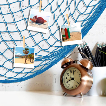 Средиземноморска декоративна рибарска мрежа с тънка линия от найлоново въже декоративна мрежа за детска градина фон стена креативна снимка декоративна висяща мрежа