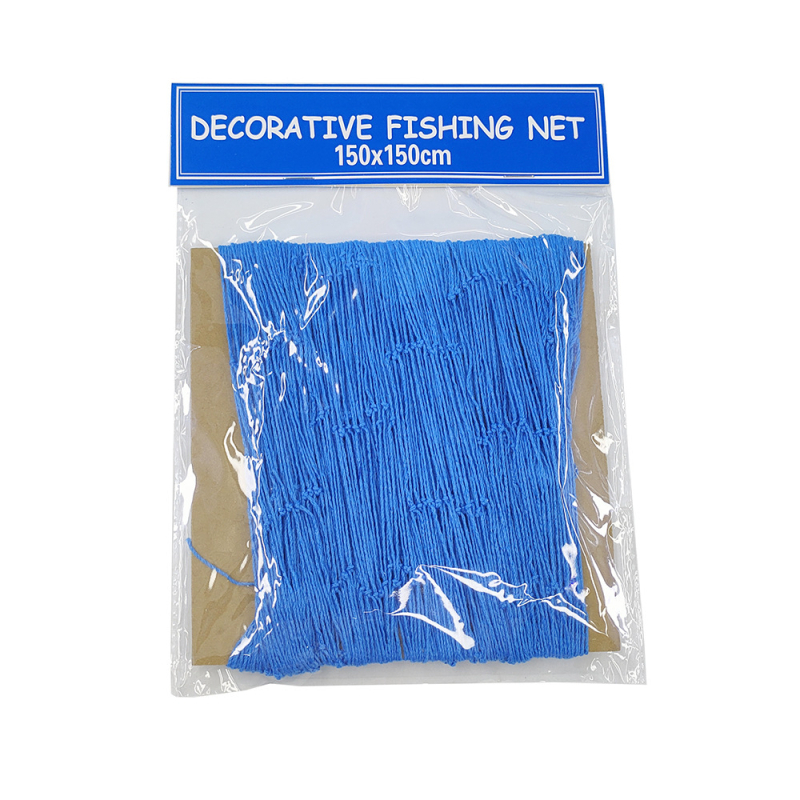 Средиземноморска декоративна рибарска мрежа с тънка линия от найлоново въже декоративна мрежа за детска градина фон стена креативна снимка декоративна висяща мрежа