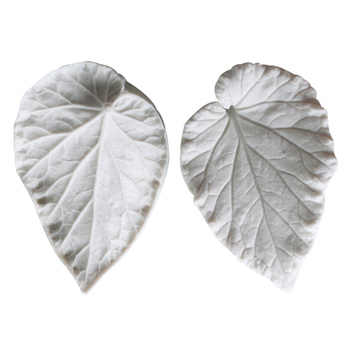 Φύλλο Μπιγκόνιας διπλής όψης καλούπι σιλικόνης για πήλινη σιλικόνη, καλούπι για λουλούδι ζάχαρης, καλούπι για φύλλα μπιγκόνιας