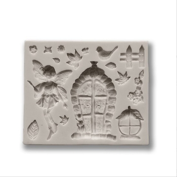 Συλλογή European Castle House από Chocolate Angel Fairy Chalet Garden Flip Sugar Gypsum Καλούπι Σιλικόνης