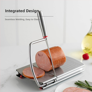 Κόφτης τυριού από ανοξείδωτο ατσάλι με ζυγαριά για χρήση στην κουζίνα, διαχωριστικό τυριού και βουτύρου, εργαλείο ψησίματος για κοπή σε κομμάτια