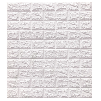 Αυτοκόλλητα τοίχου 3d απευθείας από εργοστάσιο, ταπετσαρία αντι-σύγκρουσης, αυτοκόλλητη ταπετσαρία από αφρώδες τούβλο, αδιάβροχη ταπετσαρία