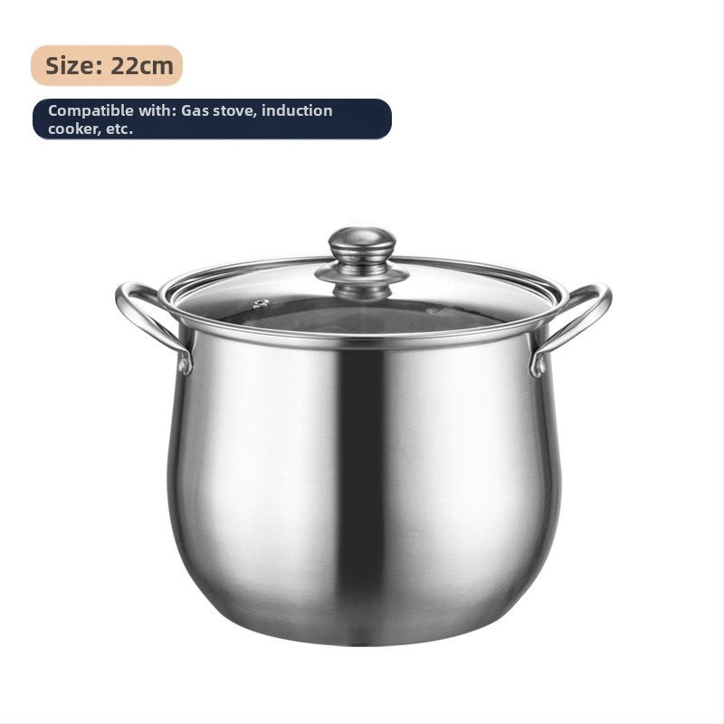 304 rozsdamentes acél magas levesestál, mélyített, nagy kapacitású, dobos, dupla aljú levesestál, gőzölgő levesestál, pörkölt levesestál, ajándékedény