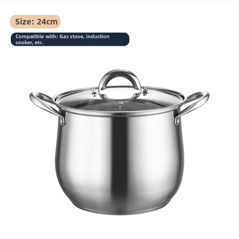 304 rozsdamentes acél magas levesestál, mélyített, nagy kapacitású, dobos, dupla aljú levesestál, gőzölgő levesestál, pörkölt levesestál, ajándékedény