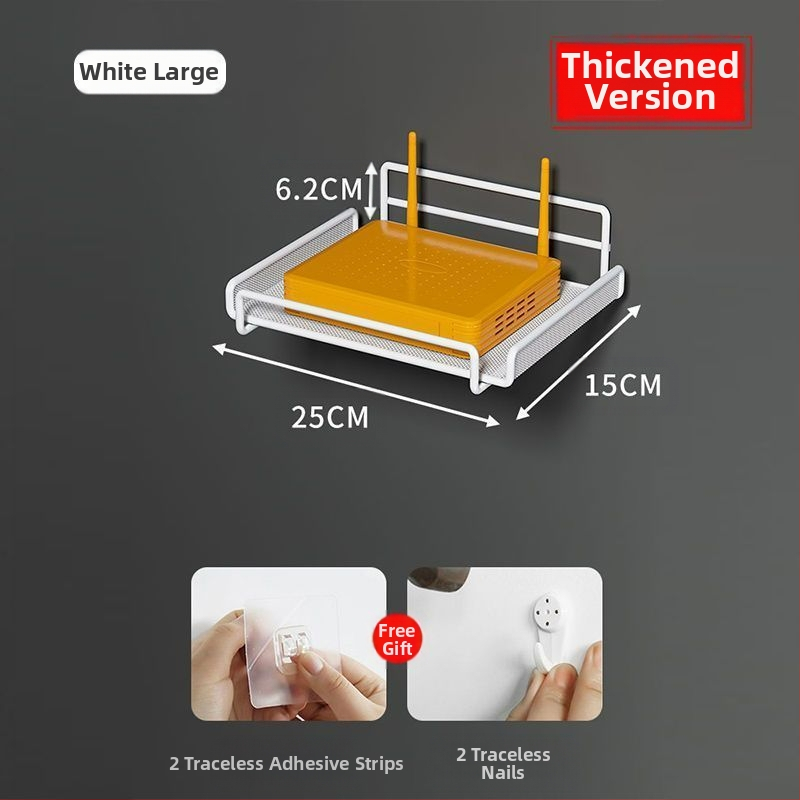 Router tárolóállvány, TV set-top box tárolóállvány, fali konzol, lyukmentes fali konzol, wifi tárolódoboz konzol