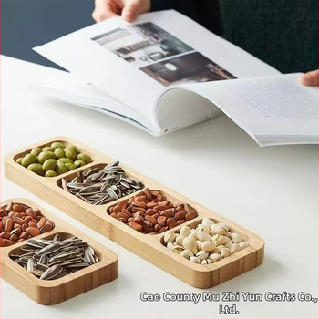 Ιαπωνικό ξύλινο πιάτο με αποξηραμένα φρούτα, κουτί σνακ, καρυκεύματα, πιάτο βύθισης, μπαμπού, σνακ σε χώρισμα, κουτί με αποξηραμένα φρούτα, στολίδια