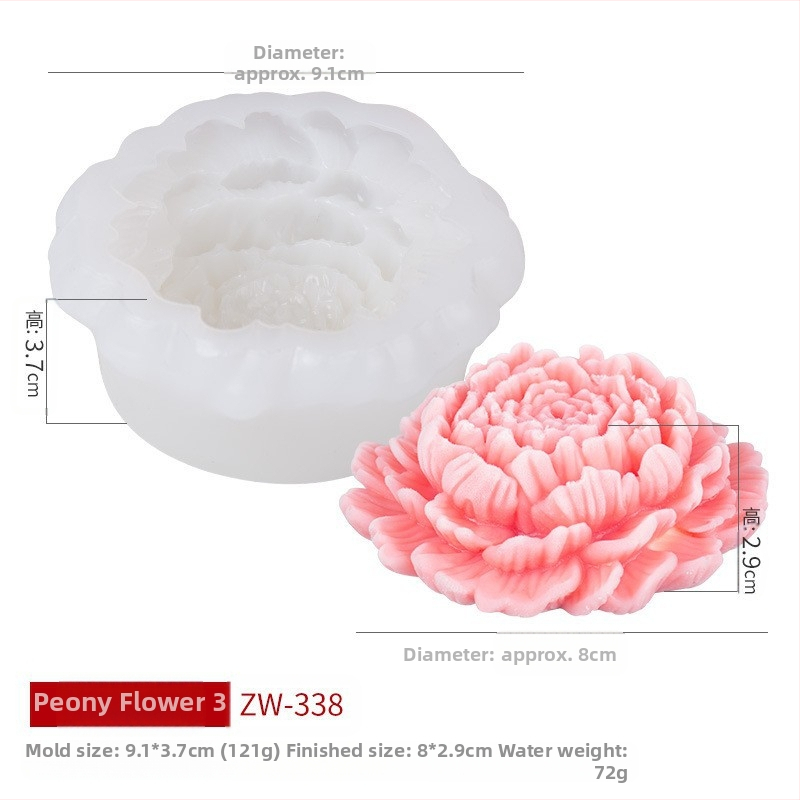 Silikónová forma na tortu Misong Guofeng Peony Mousse, DIY, pudingová torta s kvetmi ibišteka a želé, silikónový nástroj na brúsenie