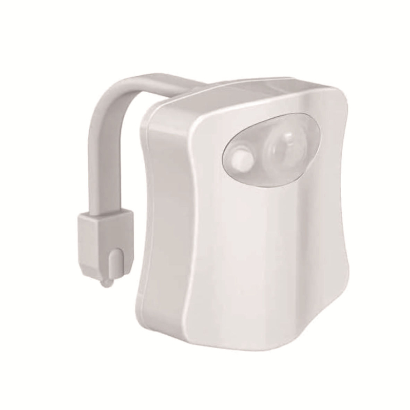 Piiriülene populaarne 8-värviline 16-värviline LED-lamp, tualett-anduriga lamp, rippuv inimkeha tualett-anduriga tualett-istme lamp, loominguline L