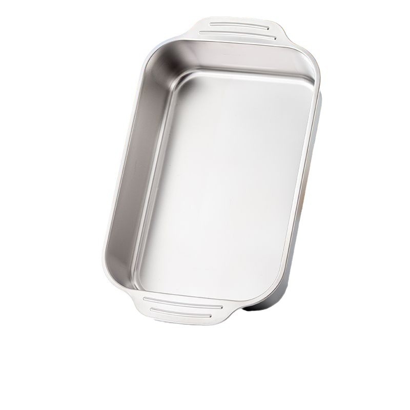 Roostevabast terasest kandik, äriline ristkülikukujuline plaat, BBQ, grillitud kala, majapidamise rauast plaat, suure kaanega bassein, eriti suur küpsetusplaat