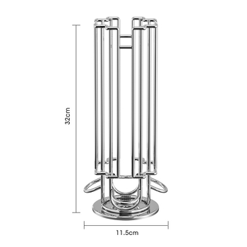 Ράφι αποθήκευσης καψουλών καφέ με ηλεκτρολυτική επιμετάλλωση από σίδηρο, ευρωπαϊκού τύπου, Ράφι αποθήκευσης για καφετιέρα, Απλό ράφι καφέ για το σπίτι, γραφείο