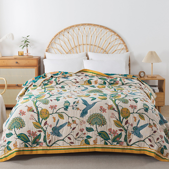 Vara de uz casnic bumbac multistrat tifon prosop pătură pilotă de uz casnic lenjerie de pat cearșaf tifon pătură adulți cuplu pătură