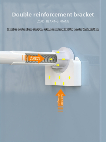 Teleskopinis strypas be gręžimo. Nereikia montuoti drabužių strypo, spintos atramos strypo, miegamojo lango užuolaidų strypo, dušo užuolaidų strypo, durų užuolaidų, spintos atramos strypo.