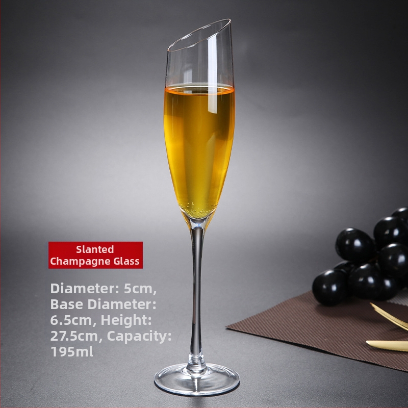 Kaldus punase veini klaasi loominguline kristall Burgundia Bordeaux kõrge šampanjaklaasi komplekt, mis on hulgimüügiks valmis lihtsas stiilis