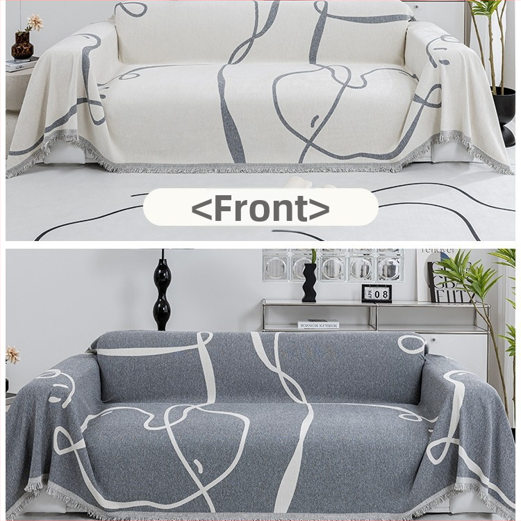 Šenilinis sofos rankšluostis, pilnai uždengiamas audinys, skirtas keturiems sezonams, universalus tiesios eilės, vientisas, neslystantis užvalkalas, 2025 m., naujas užvalkalas