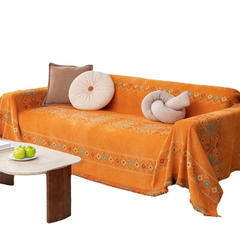 Бохемски калъф за диван, еднокомпонентен, универсален, с висок клас плат, против надраскване от котка