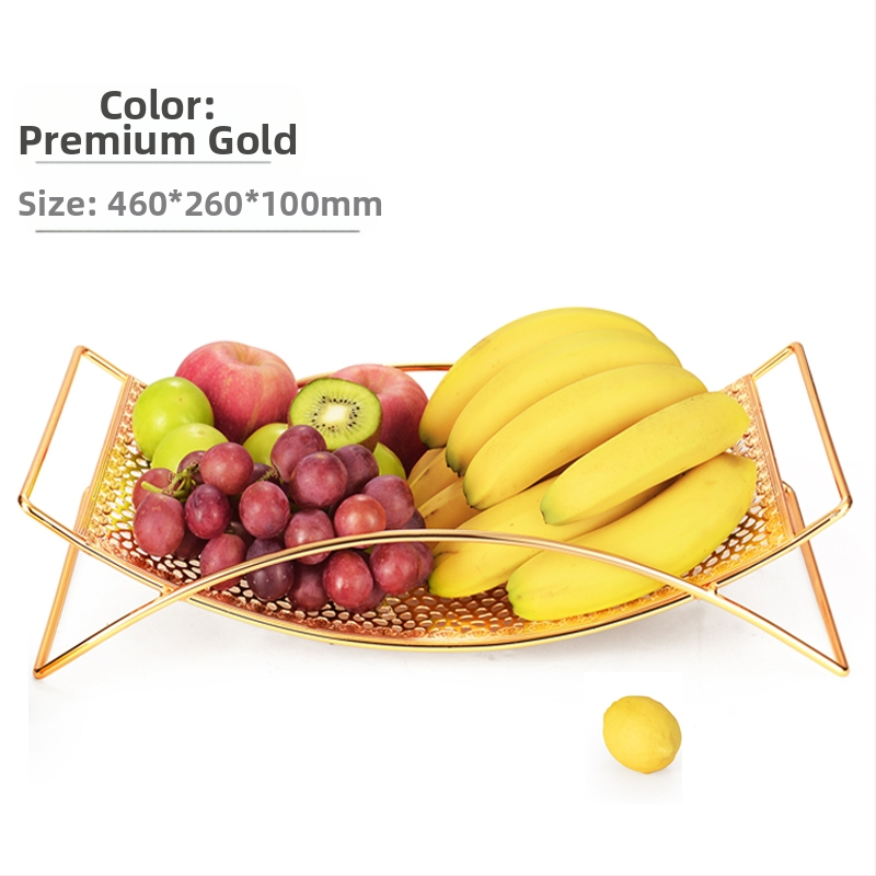 Кошница с плодове на едро, креативна всекидневна, европейски стил, домакинска масичка за кафе, трислойна стойка за закуски, популярна в интернет, голяма многослойна за съхранение