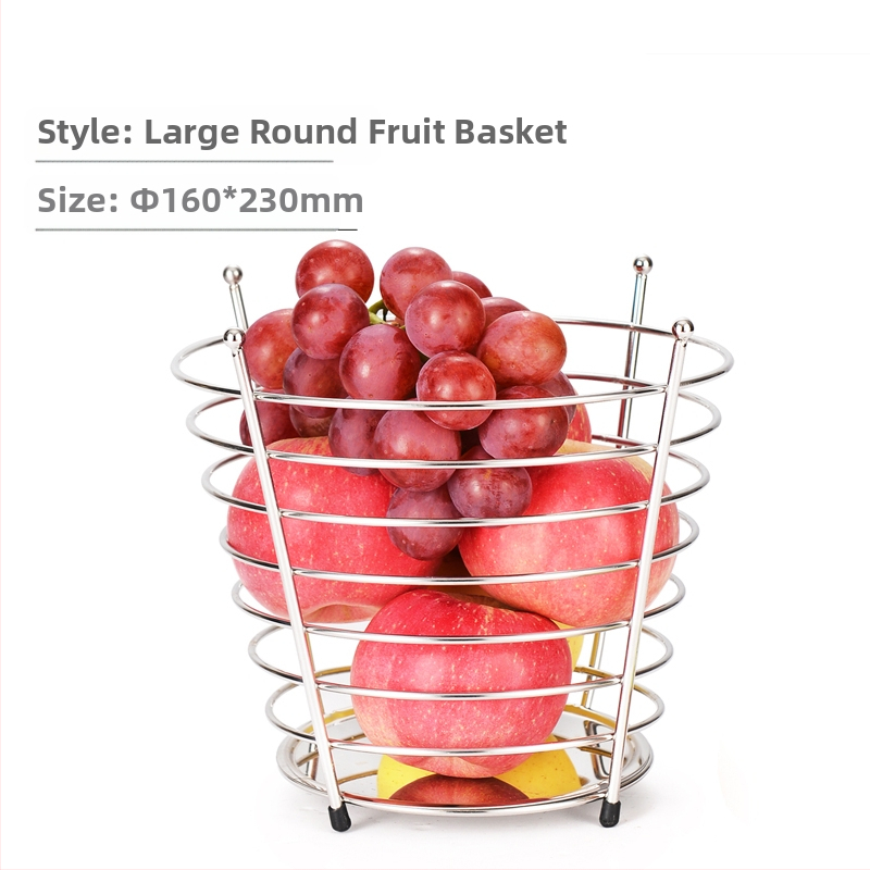 Кошница с плодове на едро, креативна всекидневна, европейски стил, домакинска масичка за кафе, трислойна стойка за закуски, популярна в интернет, голяма многослойна за съхранение