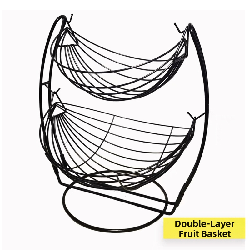 Кошница с плодове на едро, креативна всекидневна, европейски стил, домакинска масичка за кафе, трислойна стойка за закуски, популярна в интернет, голяма многослойна за съхранение