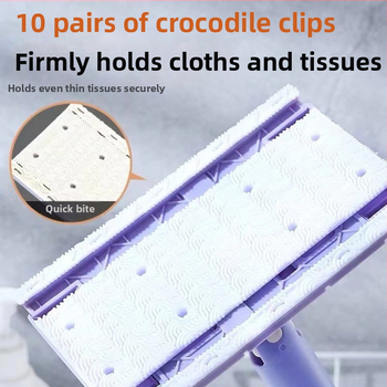 Οικιακός καθαρισμός Πολυλειτουργική σφουγγαρίστρα πλύσης προσώπου Lazy Αυτόματη κλίση πανιού Επίπεδη σκόνη καθαρισμού γυάλινη επίπεδη μικρή σφουγγαρίστρα