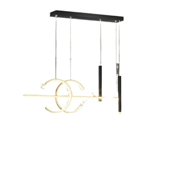 Restorani lühter tähistaevaga topelt C baarilauavalgusti luksuslik põhjamaine disainer söögilaua lühter LED küberkuulsuste projektsioon