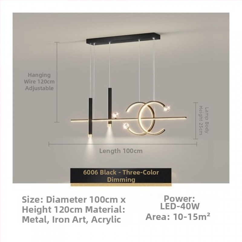 Restorani lühter tähistaevaga topelt C baarilauavalgusti luksuslik põhjamaine disainer söögilaua lühter LED küberkuulsuste projektsioon