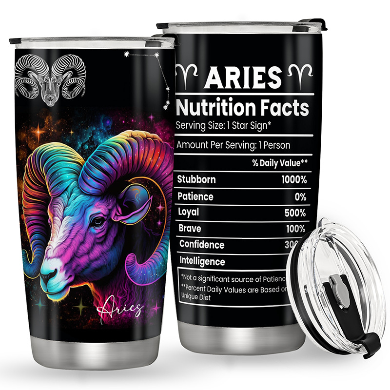 Εργοστάσιο Χονδρικής Xiyin Temu Εξαγωγή Δημοφιλές 12 Constellations 20oz Ποτήρι Αυτοκινήτου Διπλής Επίστρωσης 304 από Ανοξείδωτο Ατσάλι Θερμός