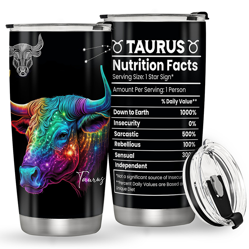 Εργοστάσιο Χονδρικής Xiyin Temu Εξαγωγή Δημοφιλές 12 Constellations 20oz Ποτήρι Αυτοκινήτου Διπλής Επίστρωσης 304 από Ανοξείδωτο Ατσάλι Θερμός