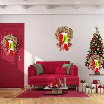 σε απόθεμα Χριστουγεννιάτικο Λουλούδι Κλέφτης Δημιουργικό Χριστουγεννιάτικο Στεφάνι Διακόσμηση Εξωτερικής Πόρτας Εορταστικά Σκηνικά Διακόσμηση Χριστουγεννιάτικο diy