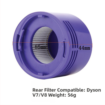 Tinka „Dyson V7/V8“ rankiniams belaidžiams dulkių siurbliams Priedai Variklis Variklio galinis dangtelis Galinis filtro elementas Priedai