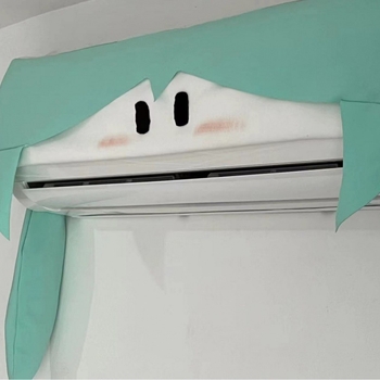 Hatsune Miku kliimaseadme kate, tuule suunaja, otsese õhuvoolu vastane anime perifeerne tuulekaitse, universaalne seinale kinnitatav õhu väljalaskeava tuule suunaja