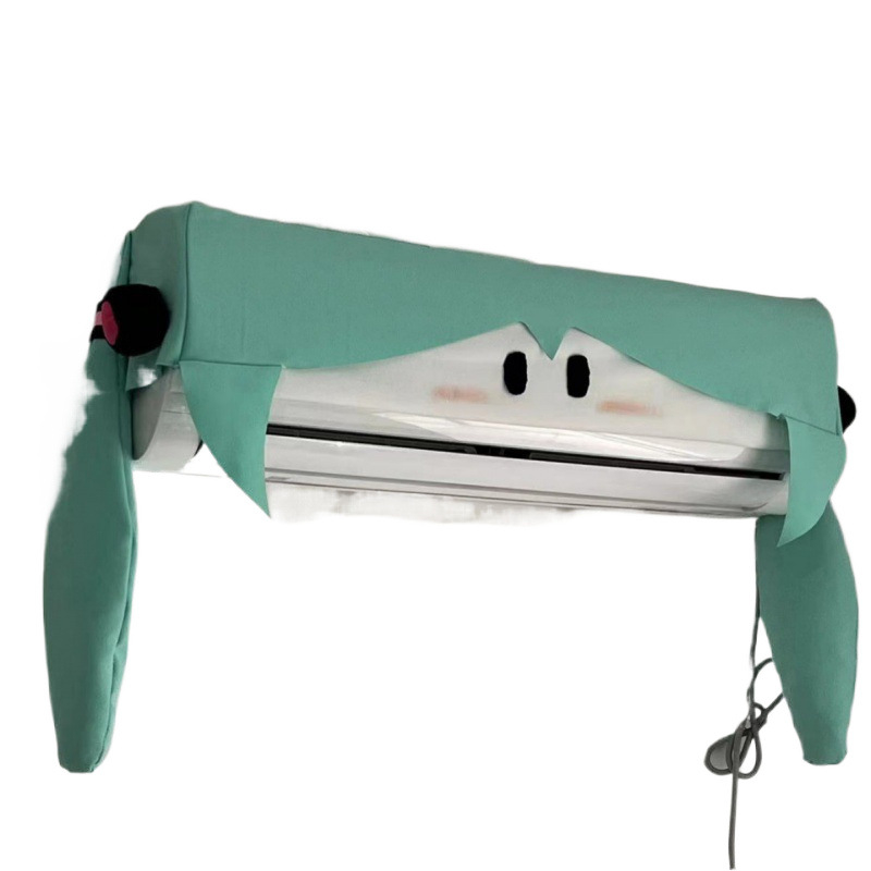 Hatsune Miku kliimaseadme kate, tuule suunaja, otsese õhuvoolu vastane anime perifeerne tuulekaitse, universaalne seinale kinnitatav õhu väljalaskeava tuule suunaja