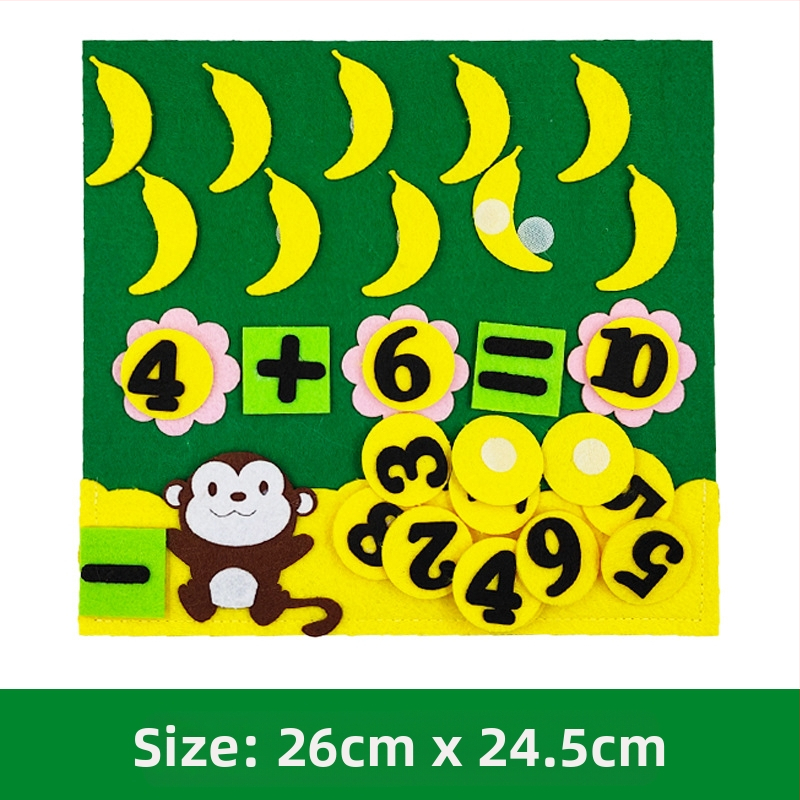 Παιχνίδια Γωνίας για Χώρο Δραστηριοτήτων Νηπιαγωγείου Σπιτικά Ψηφιακά Εκπαιδευτικά Παιχνίδια Βοηθήματα Διδασκαλίας Μη Υφαντό Τσόχα Χειροποίητα Υλικά