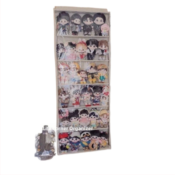 Geantă de depozitare pentru păpuși, geantă de pluș pentru păpuși, geantă pentru păpuși, ușă din spate, perete superior, dulap lateral, rezistent la umiditate și praf, depozitare