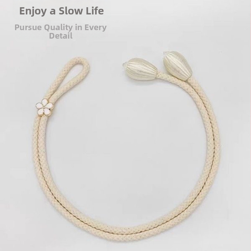 Регулираща се каишка за завеси, модерен модерен семпъл каишка за завеси от марля, фиксирана каишка, въже, креативни аксесоари, катарама за съхранение на цветя