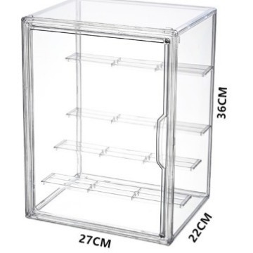 Vakdobozos tároló állvány Bubble Mate babakiállító doboz Átlátszó porálló hintaszekrény Lego kézi tárolódoboz