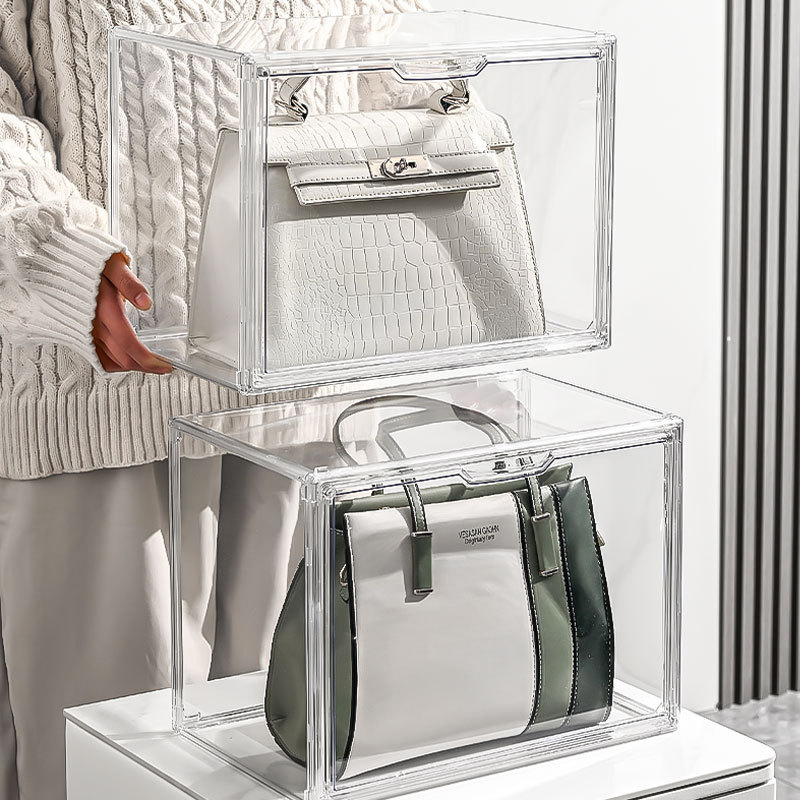 Vakdobozos tároló állvány Bubble Mate babakiállító doboz Átlátszó porálló hintaszekrény Lego kézi tárolódoboz