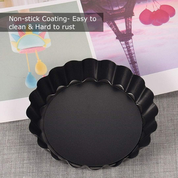 4 colių kiaušinių pyrago formos, tinkančios obuolių pyrago lėkštei, apvali, gyva dugnu, nėrinių kepimo pyrago forma, mini kepimo skarda orkaitėje