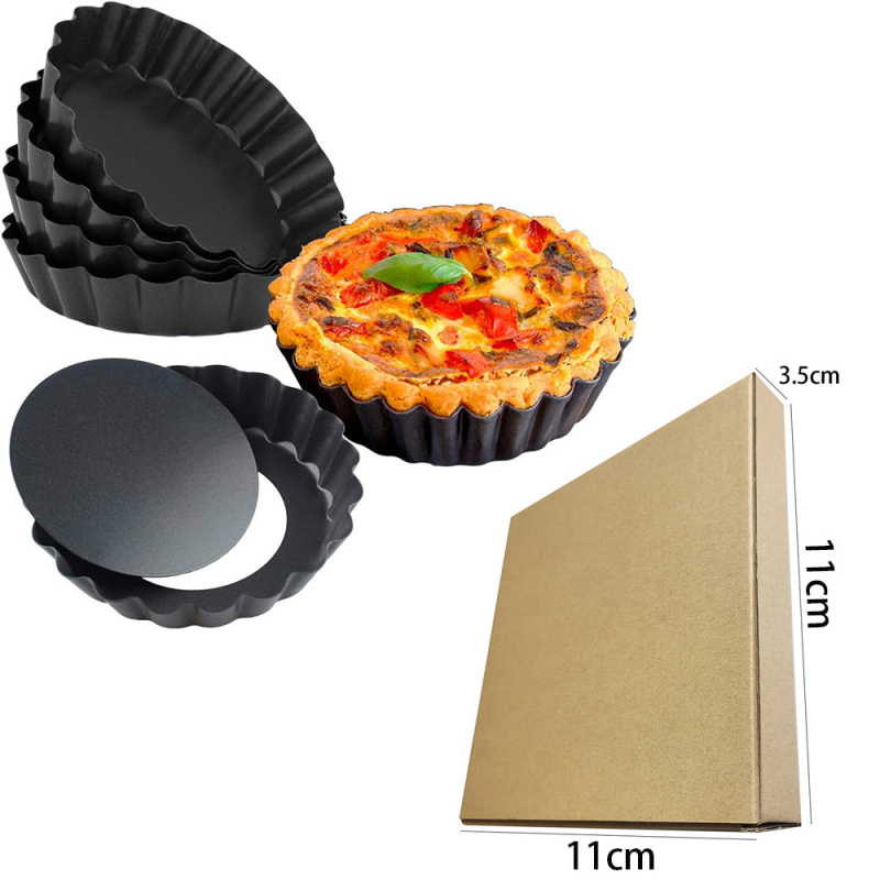 4 colių kiaušinių pyrago formos, tinkančios obuolių pyrago lėkštei, apvali, gyva dugnu, nėrinių kepimo pyrago forma, mini kepimo skarda orkaitėje